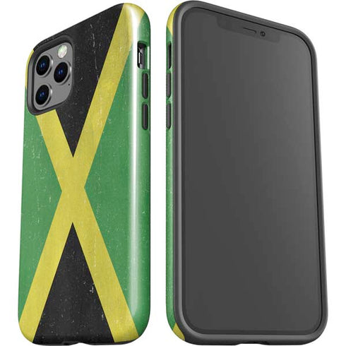 Jamaica Flag Distressed iPhone 12 Pro Impact Case